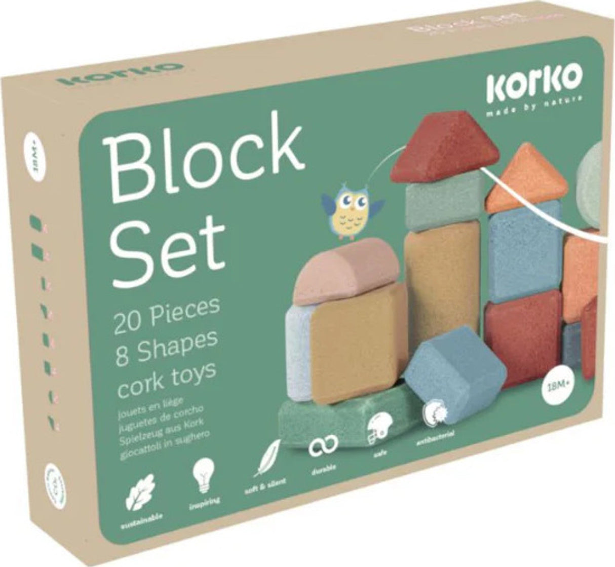 Small Architects - 20 Cork Building Blocks