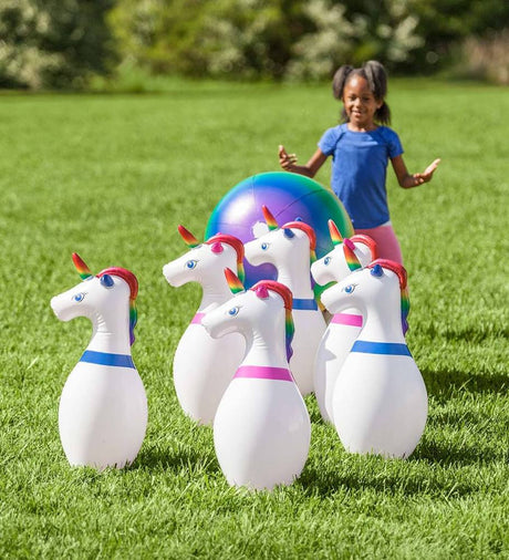 Inflatable Unicorn Bowling