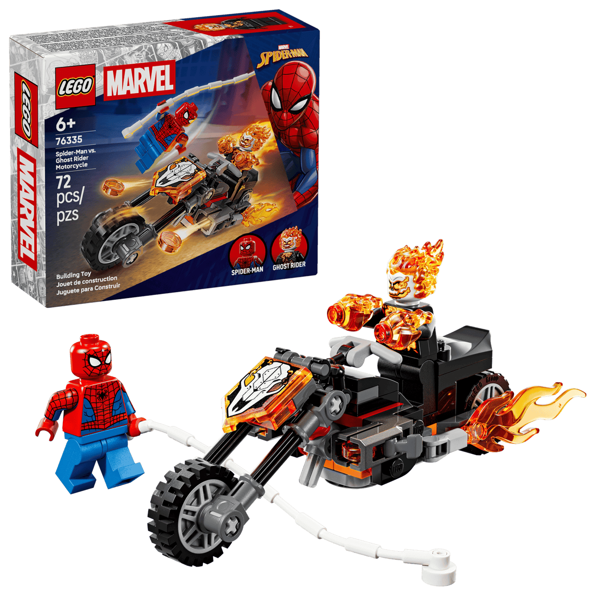 LEGO Marvel: Spider-Man vs. Ghost Rider Motorcycle