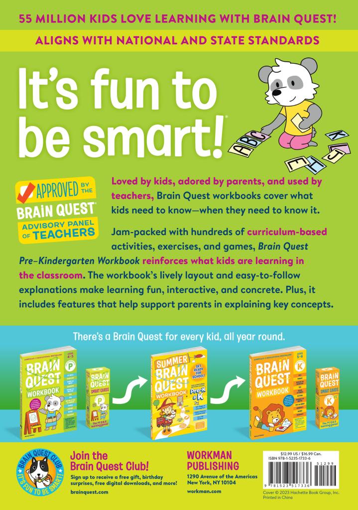 Brain Quest Workbook: Pre-K