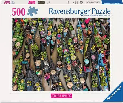 Floating Market, Indonesia 500 Pc Puzzle