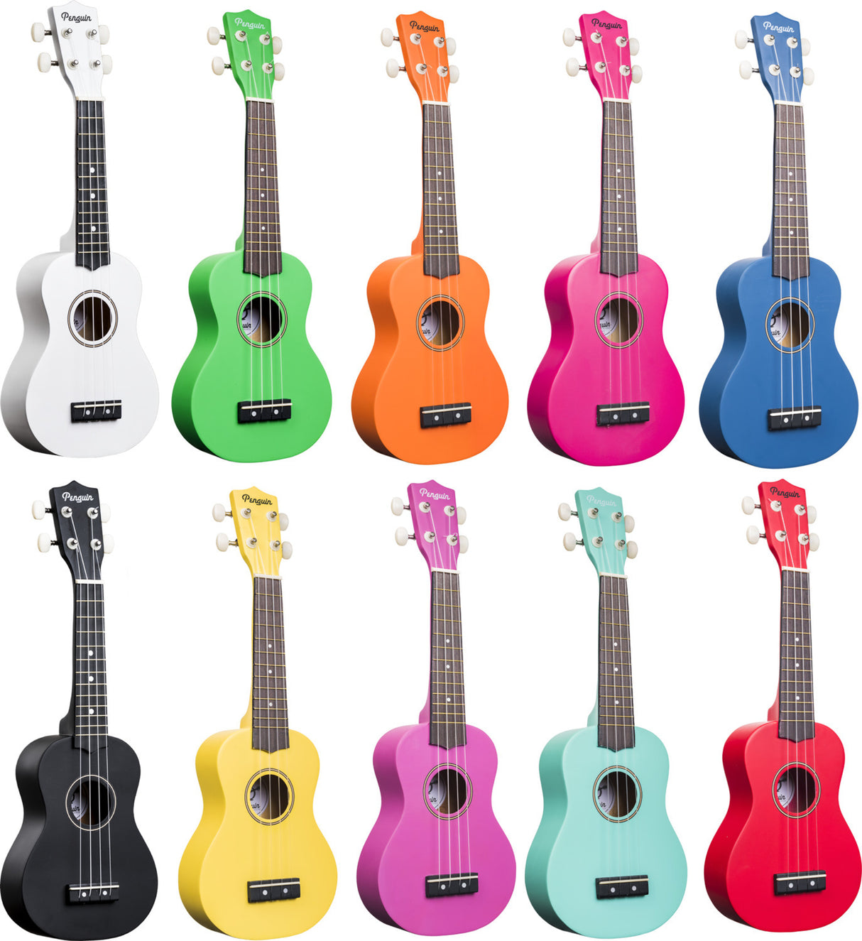 Penguin Tropical Ukulele, Soprano (Light Blue)