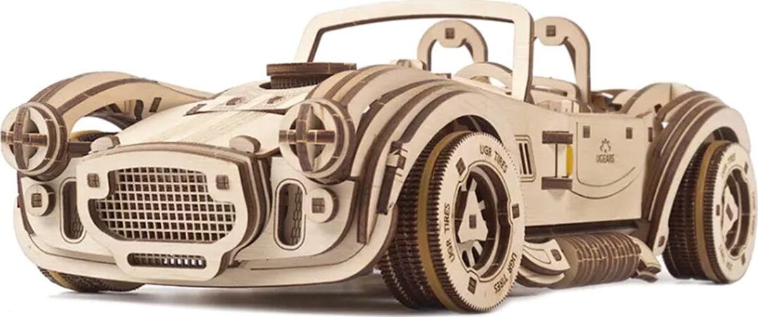 UGears Drift Cobra Racing Car Wooden Mechanical Model Kit