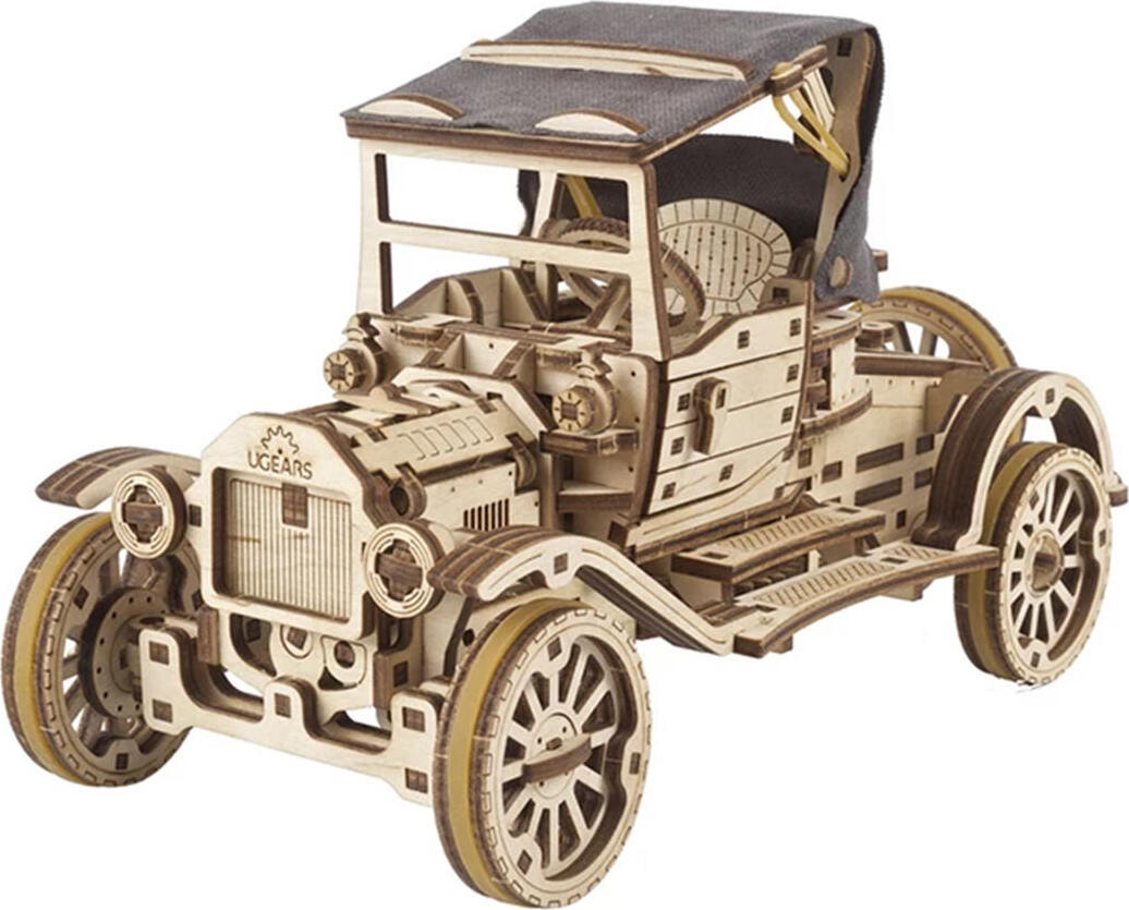 UGears Retro Car UGR-T Wooden Mechanical Model Kit