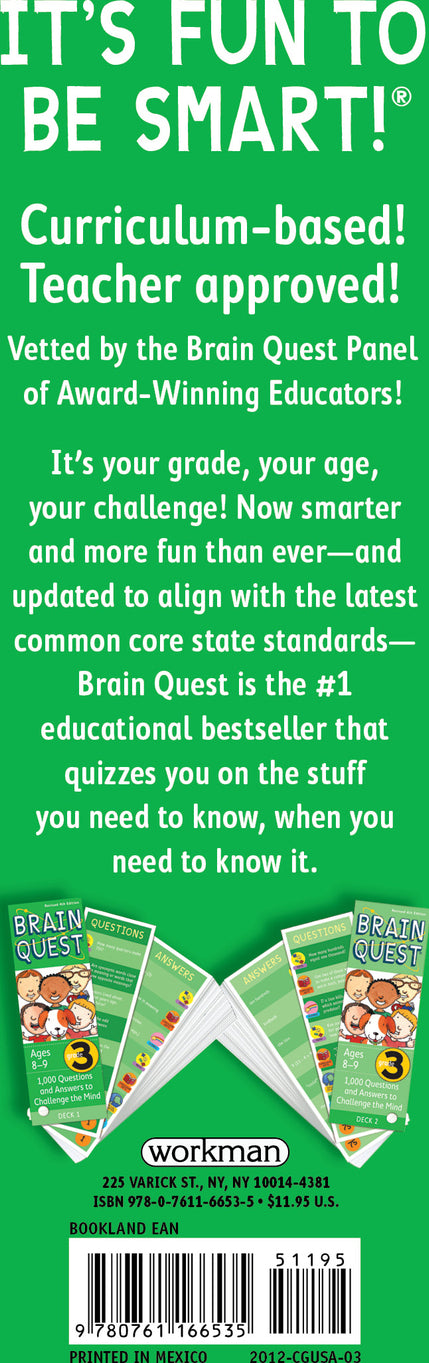 Brain Quest Grade 3, revised 4th edition: 1,000 Questions and Answers to Challenge the Mind