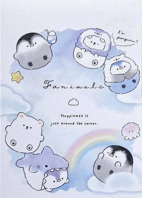 Animal Rainbow Party Mini Notepad 