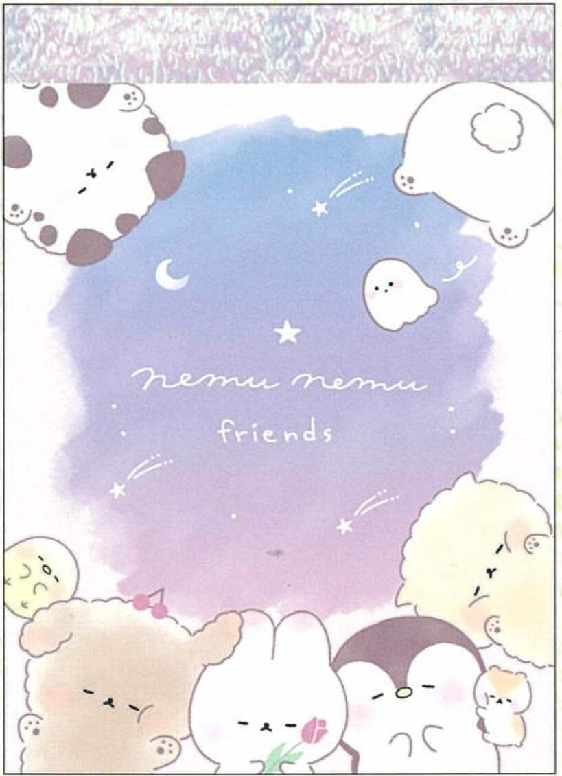 Nemu Nemu Animal Friends Mini Notepad