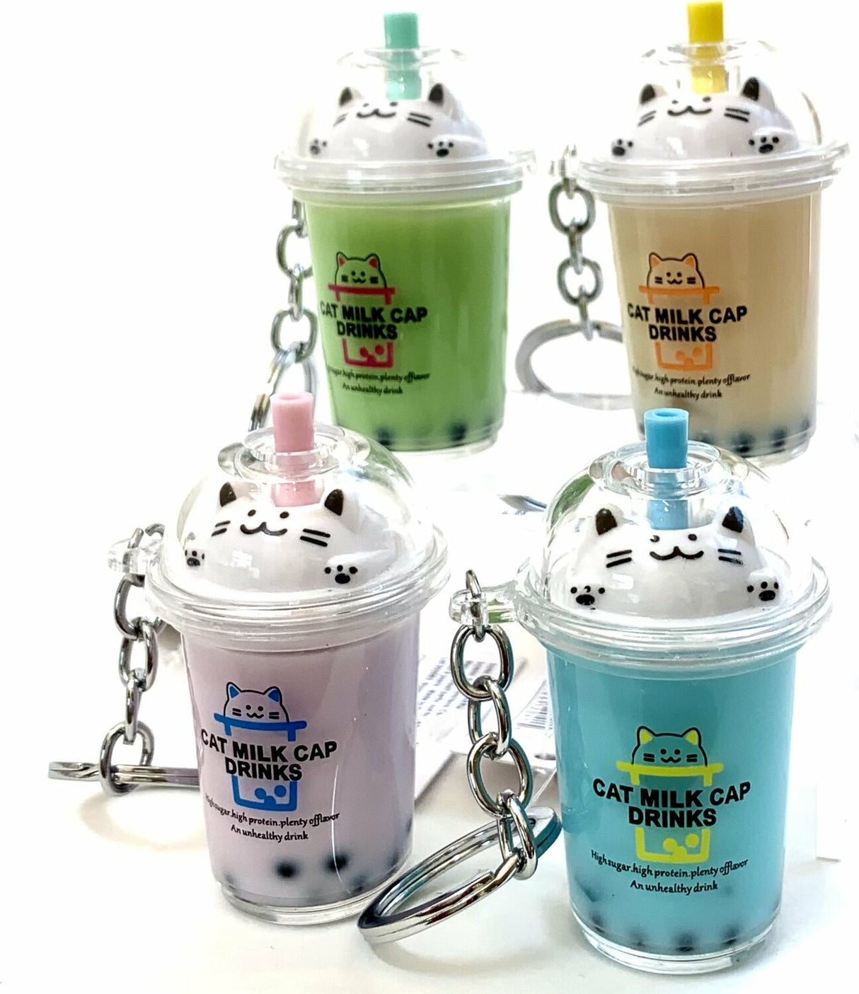 Cat Boba Tea Charm