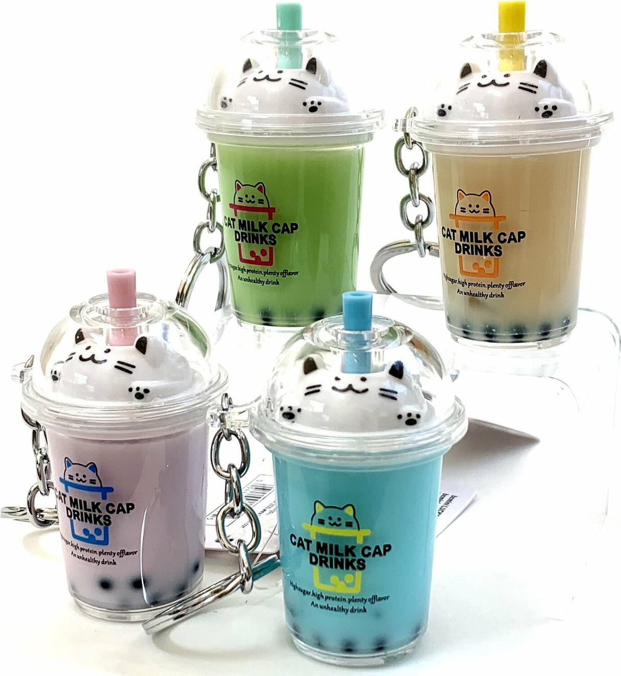 Cat Boba Tea Charm