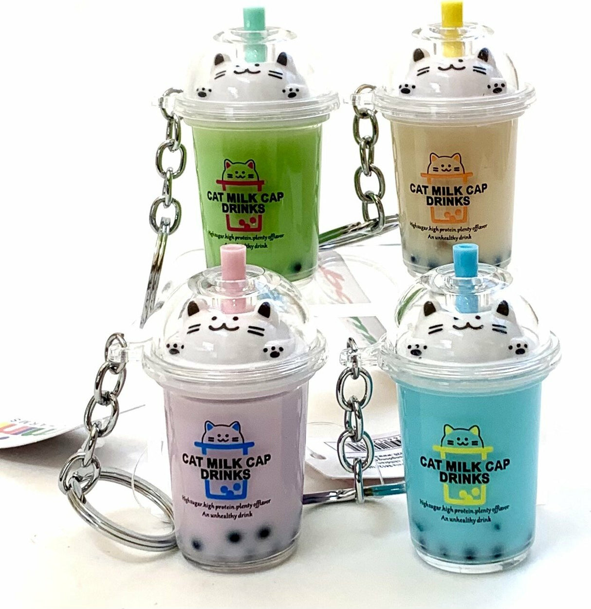 Cat Boba Tea Charm