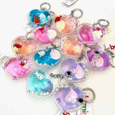 Heart Animals Key Charm 