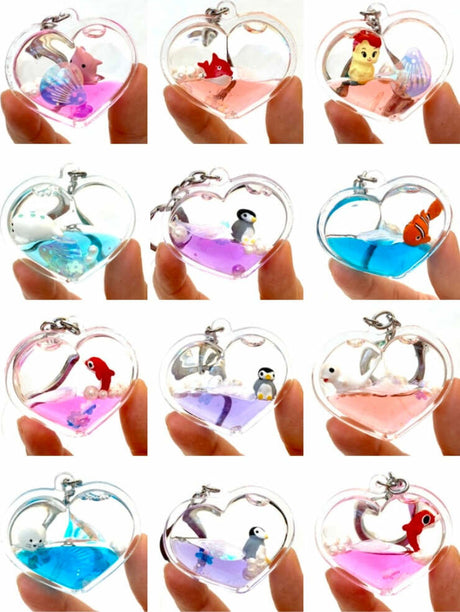 Heart Animals Key Charm 