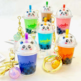 Panda Boba Tea Floaty Key Charm (assorted)