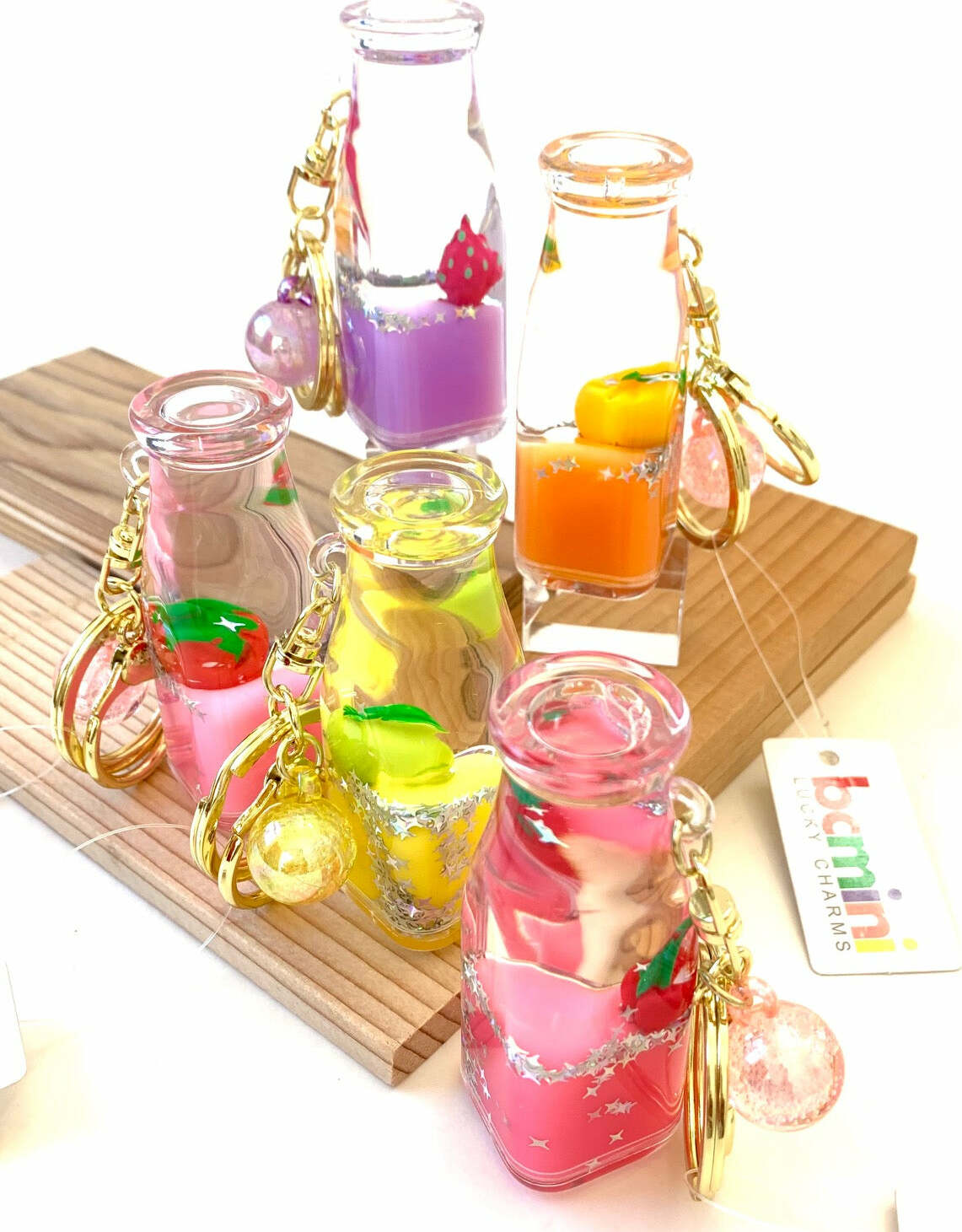 Fruit Bottle Floaty Key Charm (assorted)