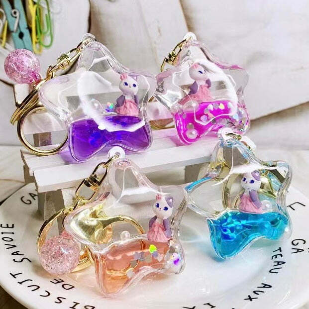 Cat Girl Star Floaty Key Charm (assorted)