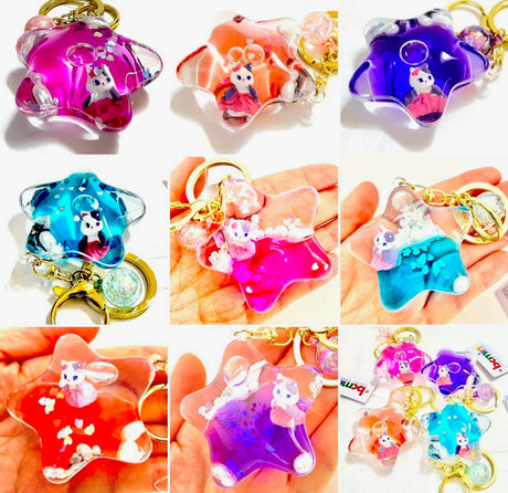 Cat Girl Star Floaty Key Charm (assorted)