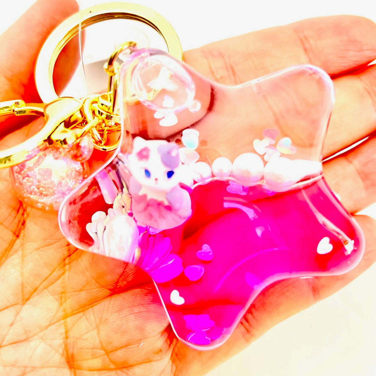 Cat Girl Star Floaty Key Charm (assorted)