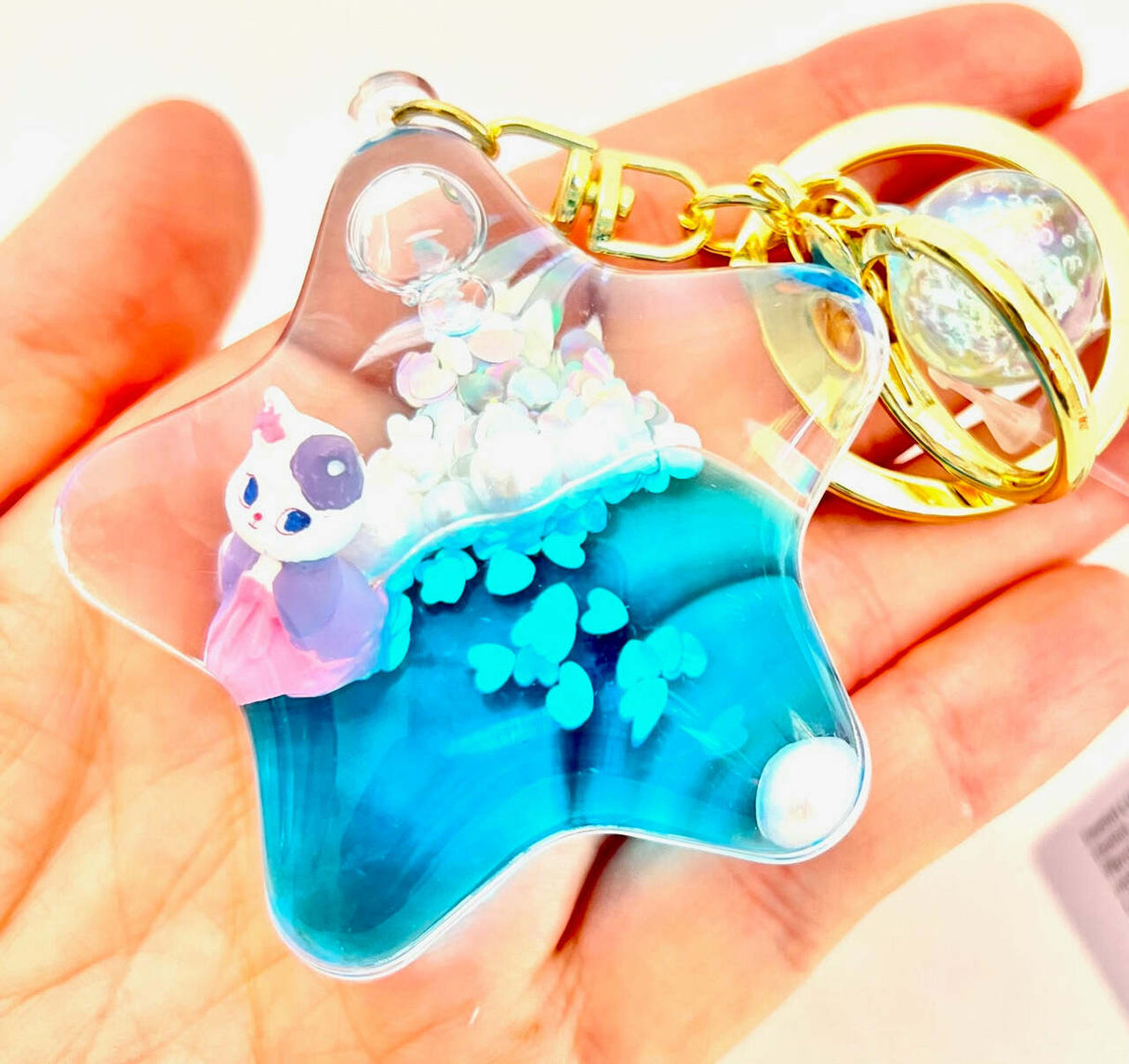 Cat Girl Star Floaty Key Charm (assorted)