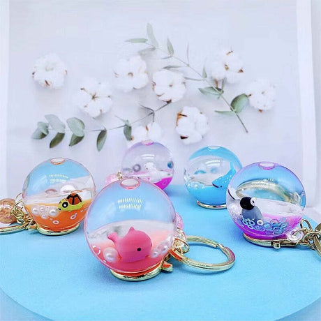 Sea Animal Orb Floaty Key Charm 