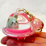Cat Ufo Floaty Key Charm 