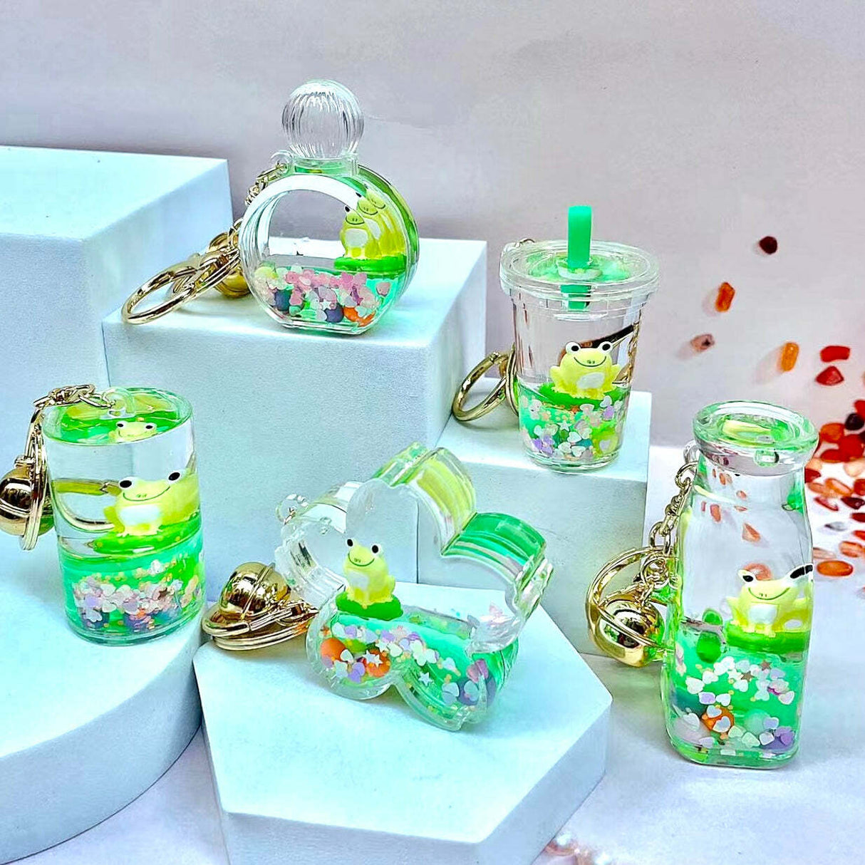 Frog Boba Floaty Key Charm 