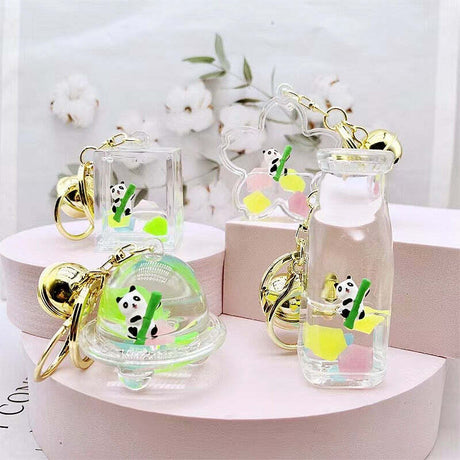 Panda Bamboo Floaty Key Charm 