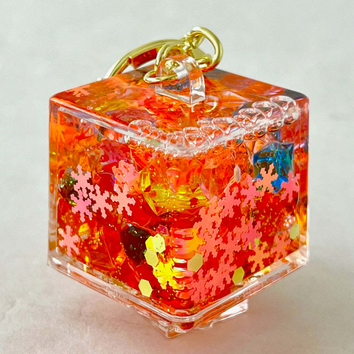 Color Cube Combo Floaty Key Charm 