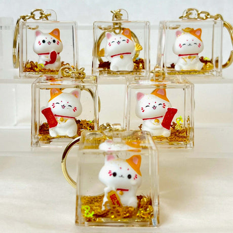 Lucky Cat Floaty Key Charm 