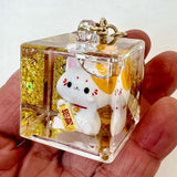 Lucky Cat Floaty Key Charm 