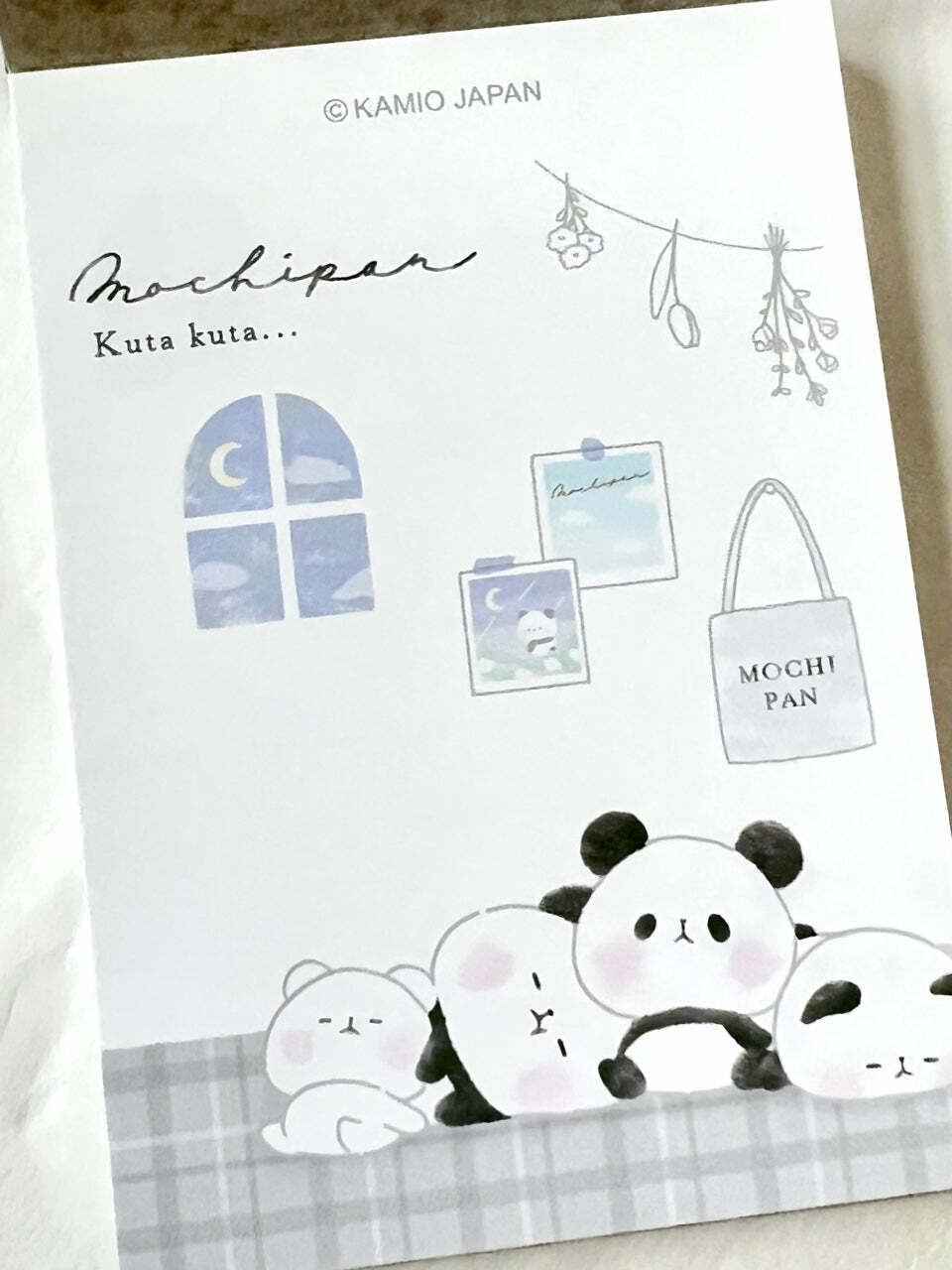 Panda Kutakuta Mini Notepad