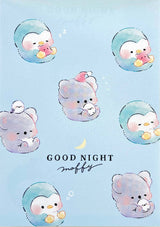 Kamio Bear Penguin Good Night Mini Notepad 