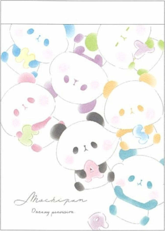 Panda Rainbow Mini Notepad 