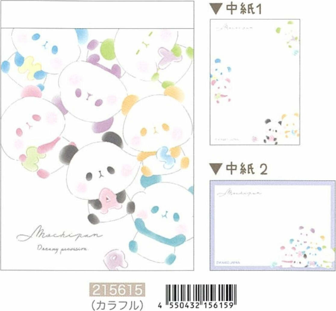 Panda Rainbow Mini Notepad 