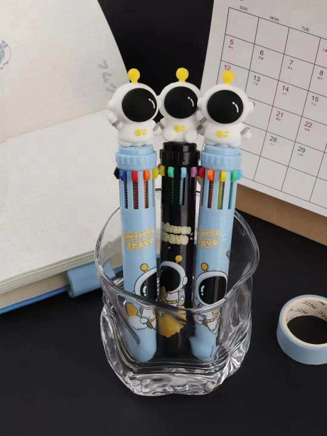 Astronaut 10-Color Retractable Ball Pen 