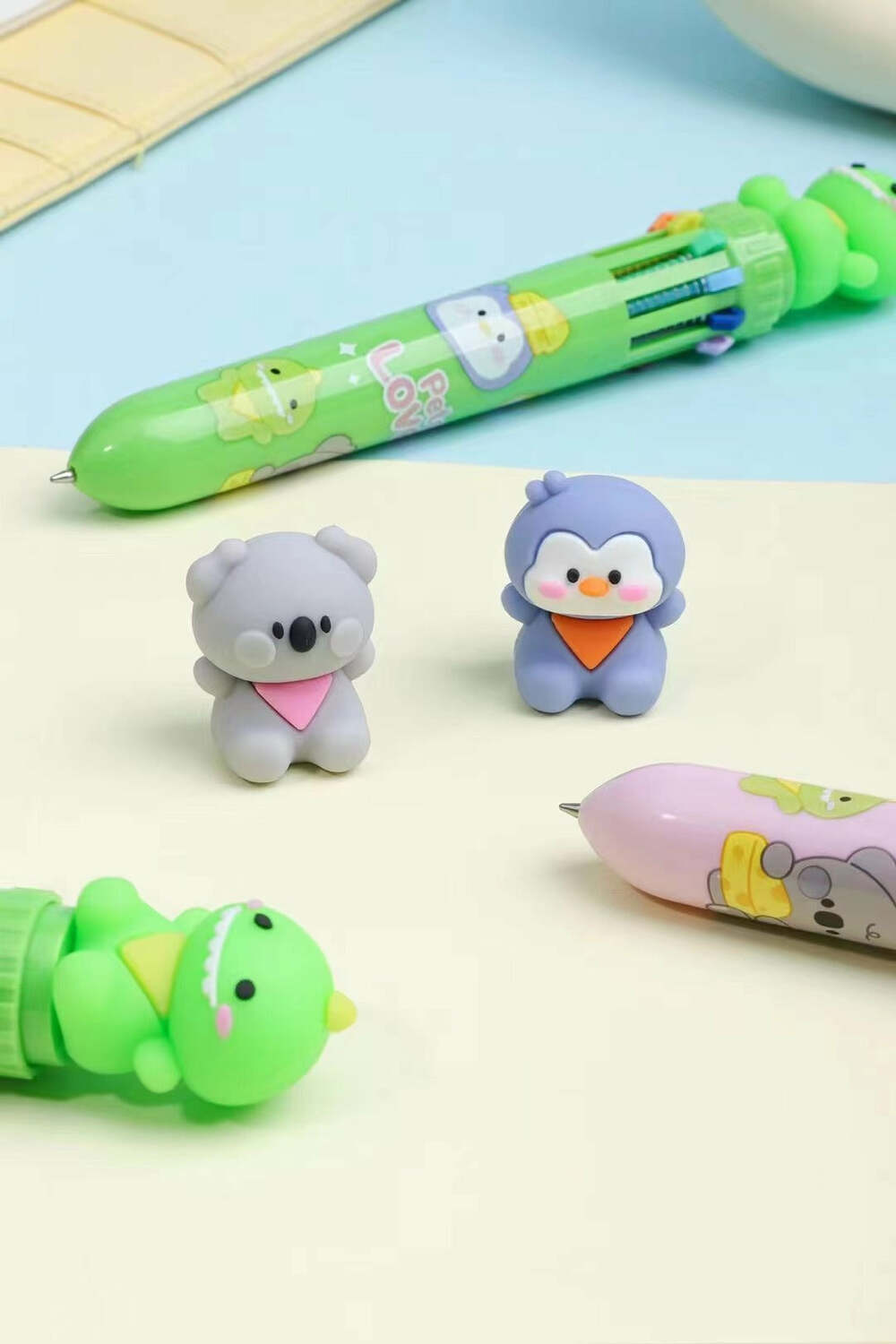 Animal 10-Color Retractable Ball Pen 