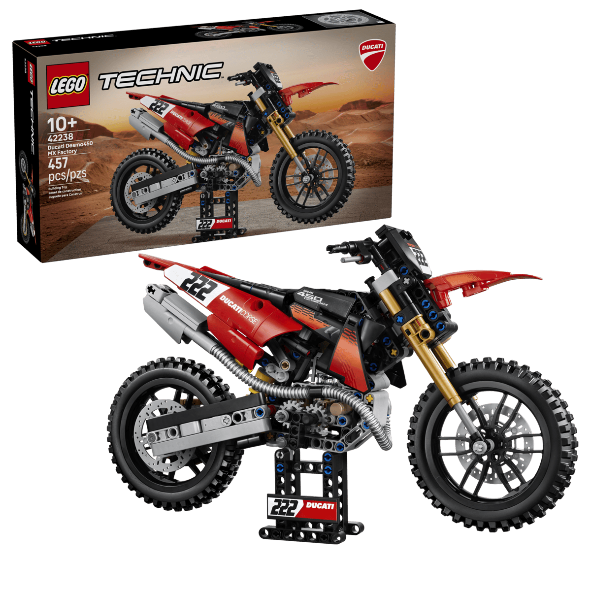 LEGO® Technic™ Ducati Desmo450 MX Factory Motorcycle