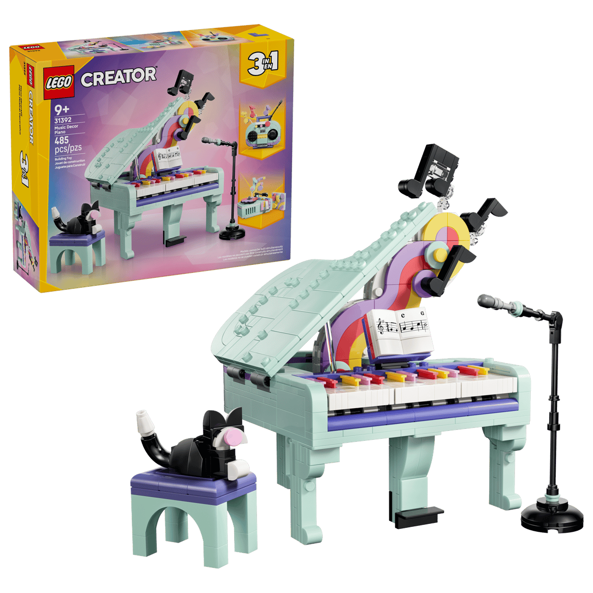 LEGO® Creator Music Decor Piano with Cat