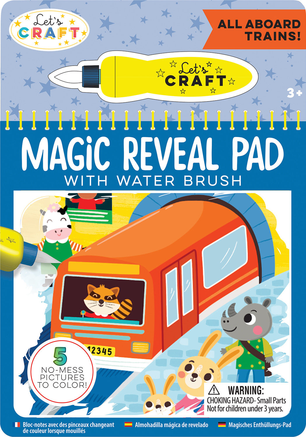 Magic Reveal Pad - All Aboard Trains