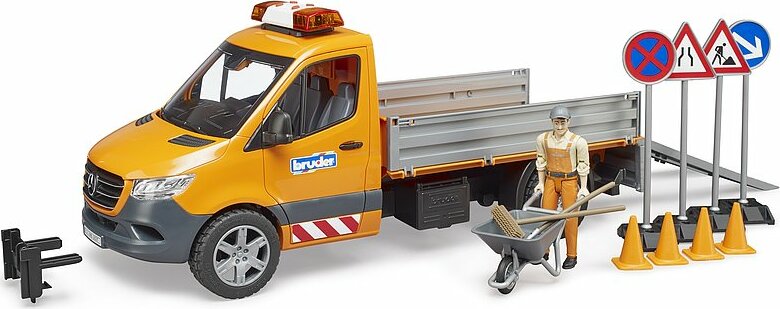 MB Sprinter municipal vehicle including light and sound module, driver and accessories