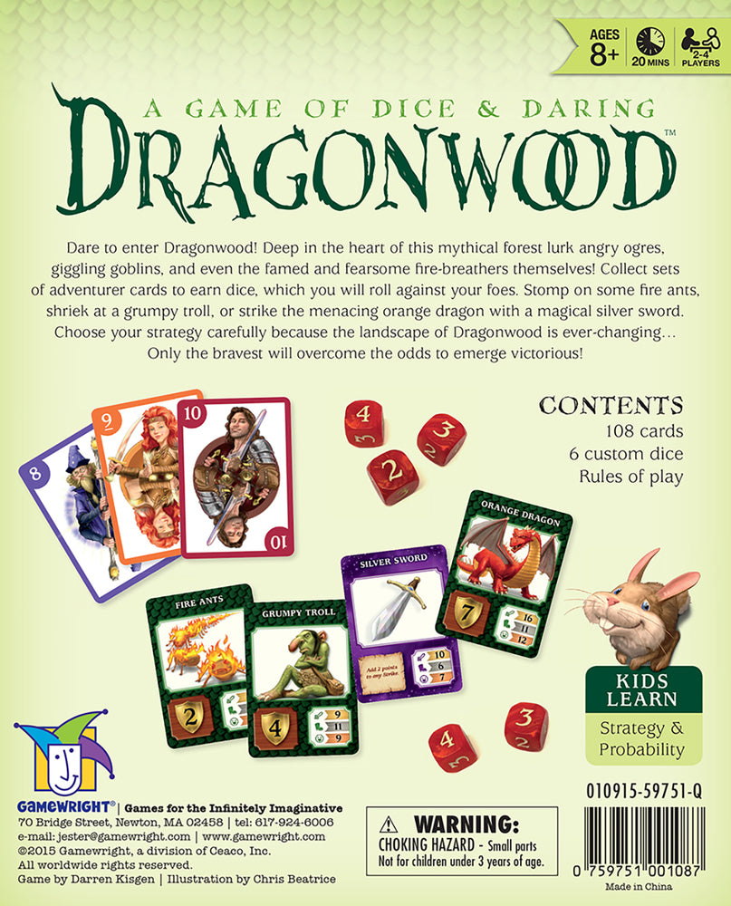 Dragonwood A Game of Dice & Daring Board Game