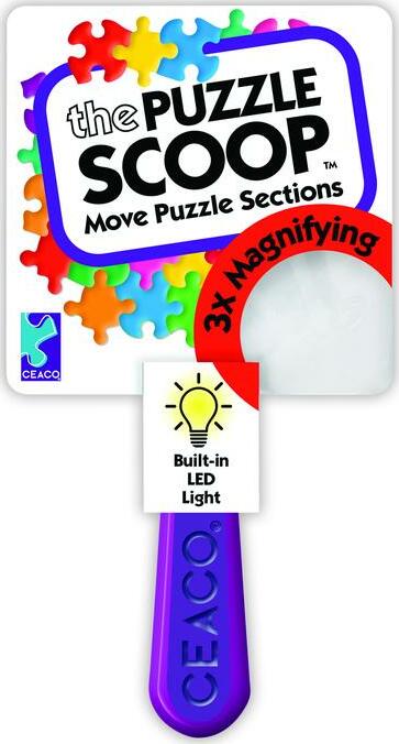 Puzzle Scoop W/Magnifier & LED Light