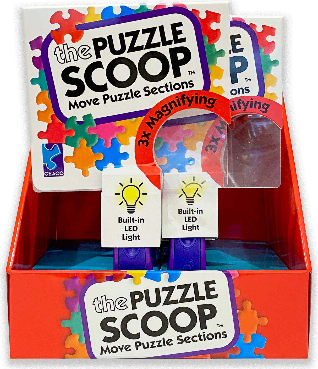 Puzzle Scoop W/Magnifier & LED Light