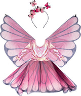 Butterfly Twirl Dress with Wings (Size 5-6)