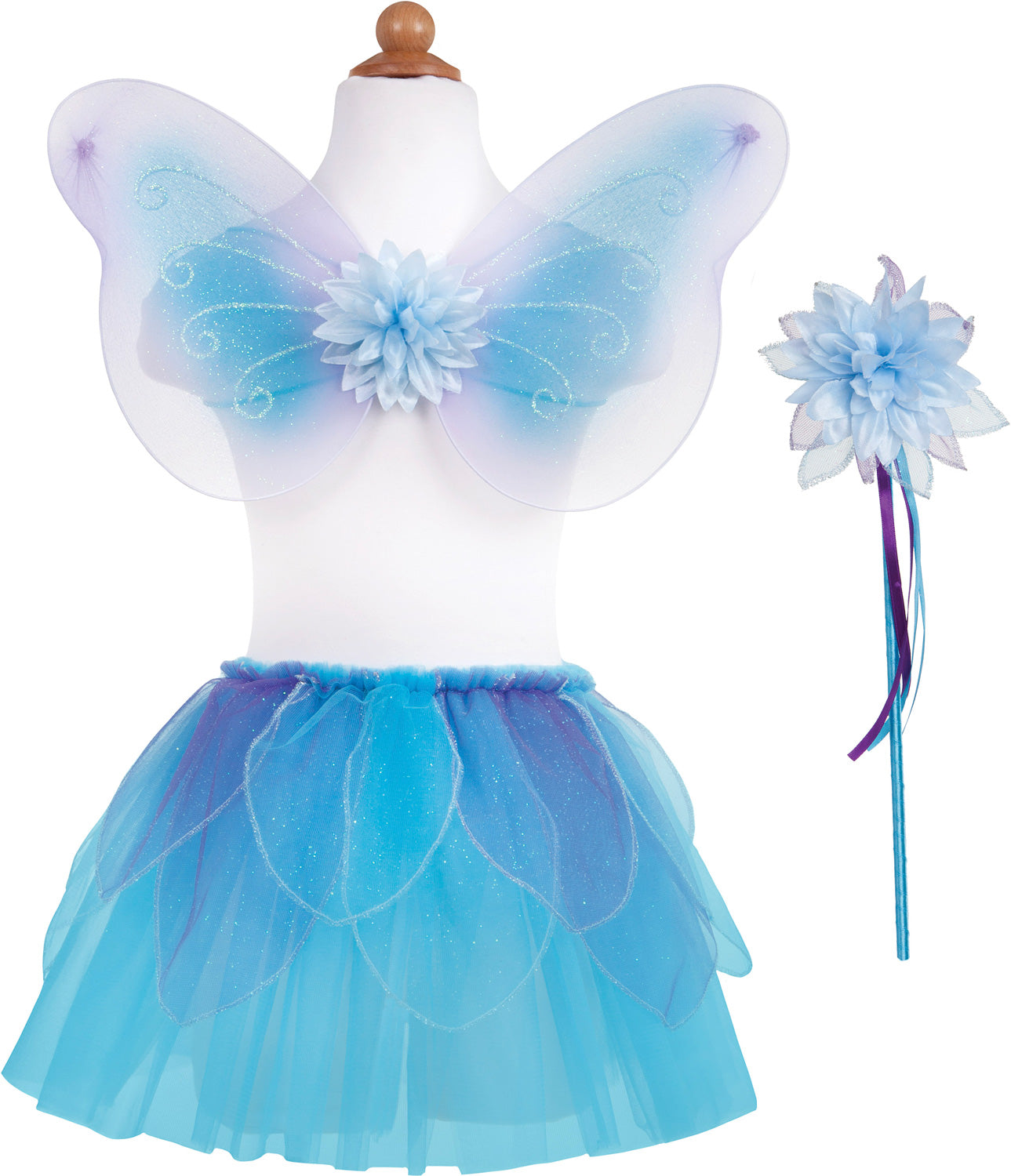 green emerald velvet dress Butterfly Dress & Wings with Wand