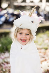 Unicorn Cuddle Cape, White (Size 4-6)