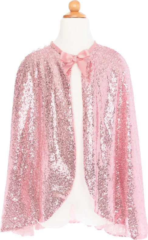 Precious Pink Sequins Cape (Size 5-6)