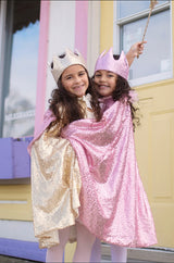 Precious Pink Sequins Cape (Size 5-6)