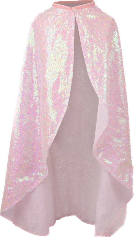 Pink Sequins Twirl Cape (Size 4-6)