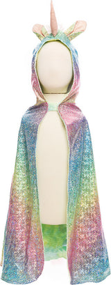 Rainbow Reversible Unicorn Dragon Cape