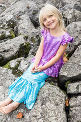 Sequins Sparkle Mermaid Top & Skirt Set (size 5-6)